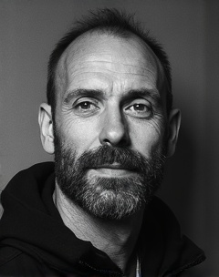 AI generated image by FLUX.1-image-to-image: square image realistic maurice gibb charcoal drawing