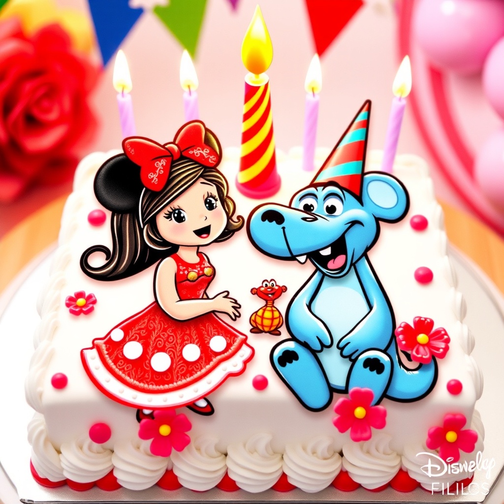 AI generated image by FLUX.1-schnell: TARJETA DE CUMPLEAÑOS PARA UNA NIÑA QUD CUMPLE 3 AÑOS QUE SEA DE MAUI DE DISNEY QUE DIGA FELIZ CUMPLE MATI! PERO DE MAUI DE DISNEY!!!