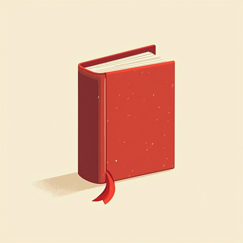 AI generated image by FLUX.1: A logo related to the little red book, simple