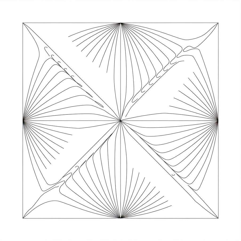 AI generated image by ideogram 2.0: Π ΠΊΠ²Π°Π΄ΡΠ°ΡΠ½ΠΎΠΌ ΡΠ°Π±ΠΎΡΠ΅ΠΌ ΠΏΠΎΠ»Π΅ 100 Π½Π° 100 ΠΌΠΌ ΡΠΎΠ·Π΄Π°ΡΡ Π³ΡΠ°ΡΠΈΡΠ΅ΡΠΊΡΡ Π΄Π΅ΠΊΠΎΡΠ°ΡΠΈΠ²Π½ΡΡ ΠΊΠΎΠΌΠΏΠΎΠ·ΠΈΡΠΈΡ, ΠΏΠΎΠ΄ΡΡΡΠΊΠΈΠ²Π°ΡΡΡΡ ΡΡΡΡΠΊΡΡΡΡ ΠΊΠ²Π°Π΄ΡΠ°ΡΠ°. Π ΠΊΠ°ΡΠ΅ΡΡΠ²Π΅ ΡΠ»Π΅ΠΌΠ΅Π½ΡΠΎΠ² ΠΊΠΎΠΌΠΏΠΎΠ·ΠΈΡΠΈΠΈ ΠΈΡΠΏΠΎΠ»ΡΠ·ΠΎΠ²Π°ΡΡ ΠΊΡΠΈΠ²ΡΠ΅ Π»ΠΈΠ½ΠΈΠΈ ΠΏΡΠΎΠΈΠ·Π²ΠΎΠ»ΡΠ½ΠΎΠΉ ΡΠΎΠ»ΡΠΈΠ½Ρ. ΠΠΎΠ·ΠΌΠΎΠΆΠ½Π° Π·Π°Π»ΠΈΠ²ΠΊΠ° ΠΈ Π΄Π΅ΠΊΠΎΡΠ°ΡΠΈΠ²Π½Π°Ρ ΠΏΡΠΎΡΠ°Π±ΠΎΡΠΊΠ° ΠΎΡΠ΄Π΅Π»ΡΠ½ΡΡ
ΠΎΠ±Π»Π°ΡΡΠ΅ΠΉ ΠΈ ΡΠΈΠ³ΡΡ, ΠΏΠΎΠ»ΡΡΠ°Π΅ΠΌΡΡ
ΠΏΡΠΈ ΠΏΠ΅ΡΠ΅ΡΠ΅ΡΠ΅Π½ΠΈΠΈ Π»ΠΈΠ½ΠΈΠΉ. ΠΡΠ΅ Π»ΠΈΠ½ΠΈΠΈ Π΄ΠΎΠ»ΠΆΠ½Ρ ΡΡ
ΠΎΠ΄ΠΈΡΡΡΡ ΠΊ ΠΎΠ΄Π½ΠΎΠΌΡ ΡΠ΅Π½ΡΡΡ Π² ΠΊΠΎΠΌΠΏΠΎΠ·ΠΈΡΠΈΠΈ ΠΡΠΆΠ½Π° Π·Π°Π»ΠΈΠ²ΠΊΠ° ΠΊΠ°ΠΊ Π½Π°ΠΏΠΈΡΠ°Π½ΠΎ Π²ΡΡΠ΅
Π’Π΅Ρ
Π½ΠΈΠΊΠ°: ΡΡΡΠ½ΠΎ-Π±Π΅Π»Π°Ρ Π³ΡΠ°ΡΠΈΠΊΠ°