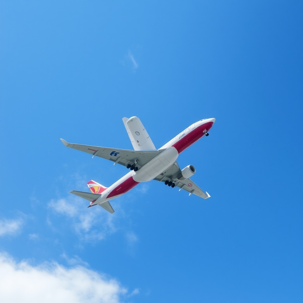 AI generated image by FLUX.1-schnell: jetplane flying in the sky