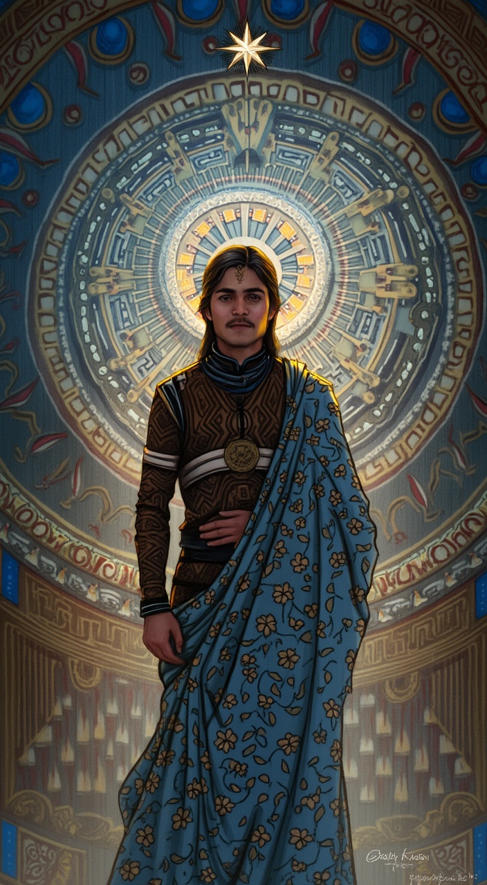 AI generated image by FLUX.1-pro: شارع ضيق في بلدة صغيرة، الأجواء ليلية حالكة، ضباب يملأ المكان، أضواء صفراء باهتة من مصابيح الشارع، والبيوت القديمة تظهر بشكل غامض في الخلفية.