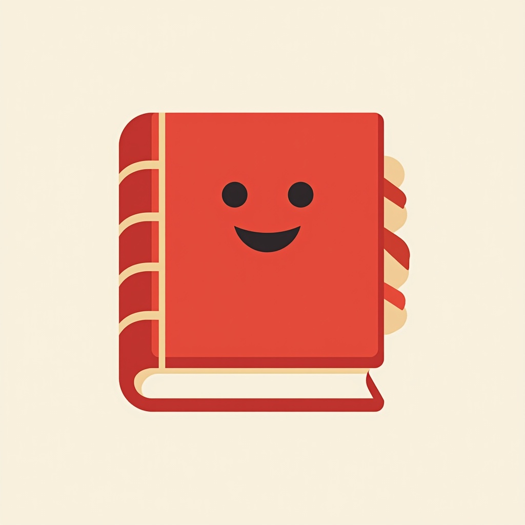 AI generated image by FLUX.1: A logo related to the little red book, simple